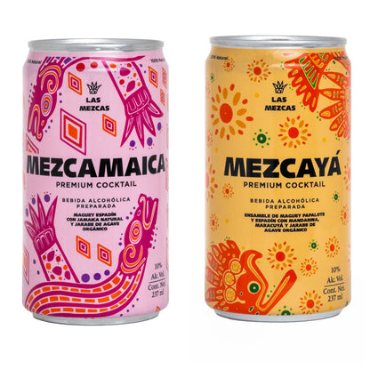 Six Pack Premium Cocktail Cans 237ml mix 3 Mezcamaica, 3 Mezcaya